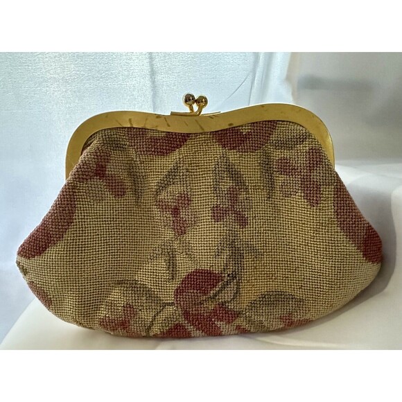 Henry A La Pensee Paris Vintage Purse Tapisserie Ancienne France - Picture 4 of 7